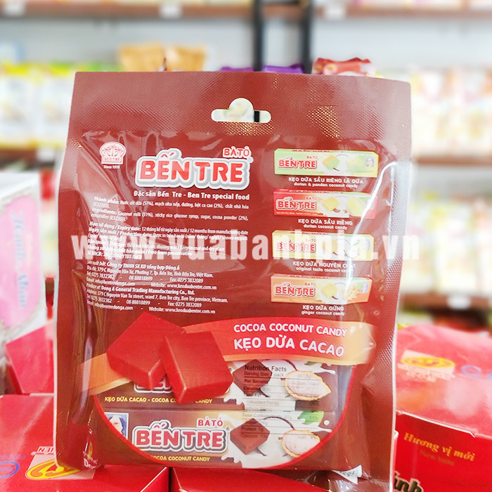 Kẹo dừa sầu riêng lá dứa Hai Tỏ 150gr Kẹo dừa sầu riêng lá dứa Hai Tỏ 150gr