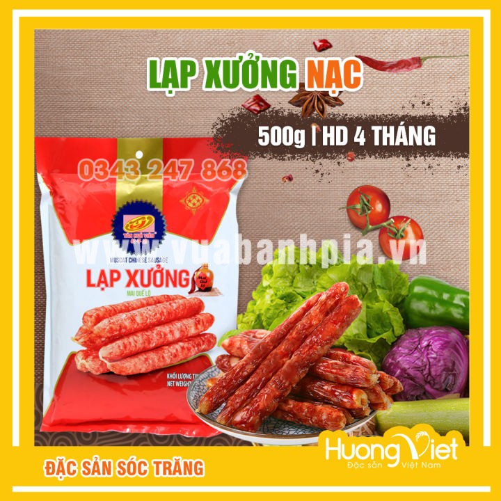 Lạp xưởng nạc Tân Huê Viên 500gr Lạp xưởng nạc Tân Huê Viên 500gr