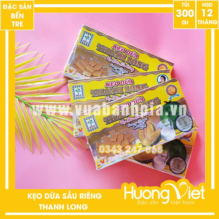 Kẹo dừa sầu riêng Thanh Long 300gr Kẹo dừa sầu riêng Thanh Long 300gr