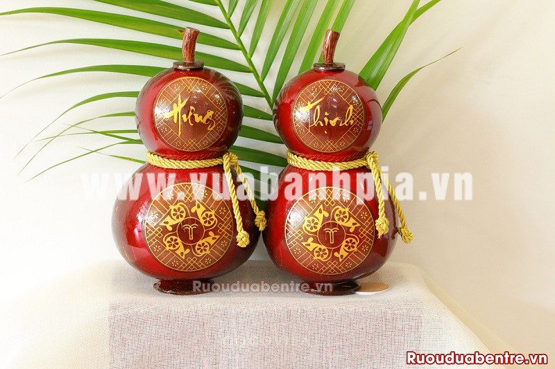 Quà tết rượu dừa hồ lô Bến Tre