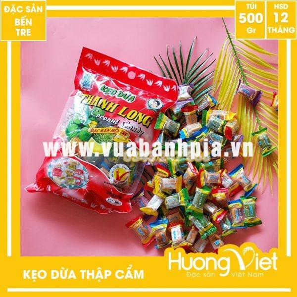 Kẹo dừa thập cẩm Thanh Long 500gr